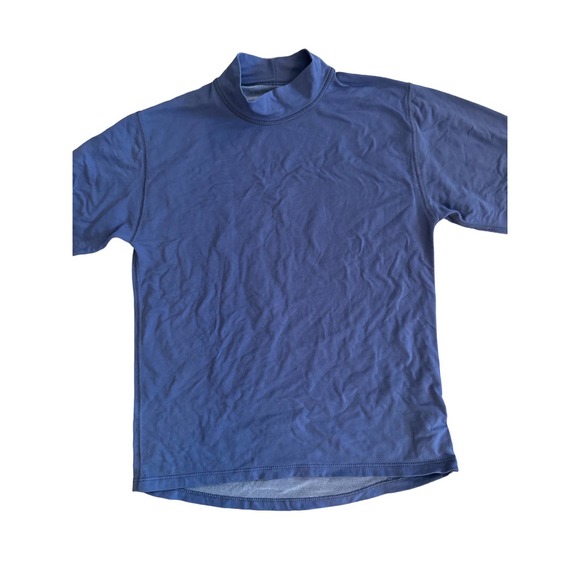 Women S Title Nine Sports Long Slv Mock Neck Purple Blue Shirt Top Base Layer - Picture 2 of 4